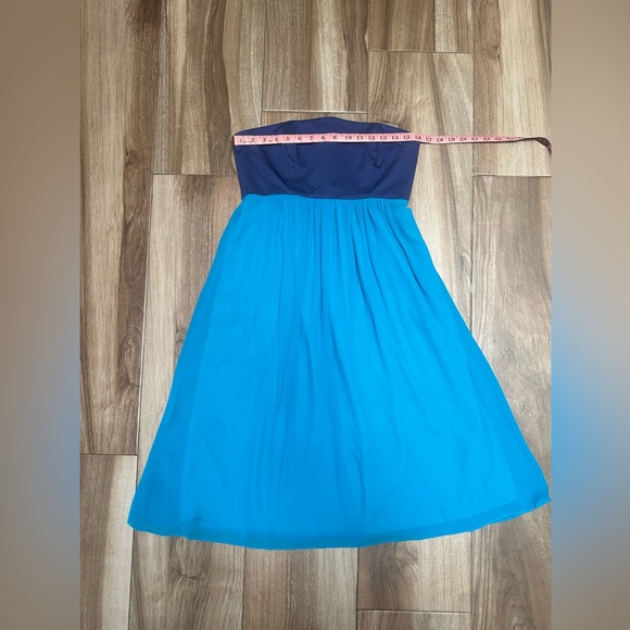 NWT French Connection Strapless Caribbean Blue Fast Hermionie Dress Size 8 - Picture 6 of 11